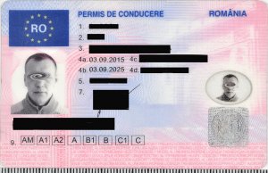 fałszywe rumuńskie prawo jazdy 