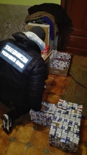 Łącznie funkcjonariusze z PSG Horyniec - Zdrój ujawnili wczoraj papierosy o wartości 32 tysięcy złotych 