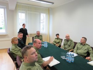 Wizyta litewskich funkcjonariuszy w komendzie oddziału w Przemyślu 