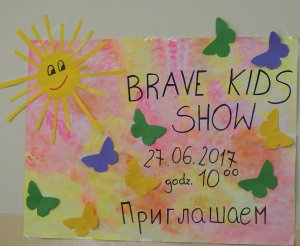 Zaproszenie na występy dzieci z Brave Kids 