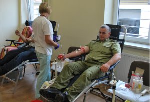 Funkcjonariusze z PSG w Horyńcu - Zdroju honorowo oddali krew 