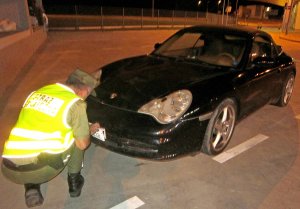 Porsche Carrera zatrzymane w Budomierzu 
