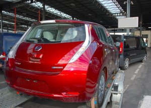 Nissan Leaf zatrzymany w Medyce 