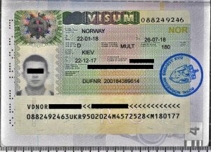 Fałszywa norweska wiza krajowa 