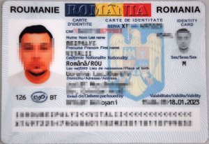 fałszywy rumuński dowód osobisty 