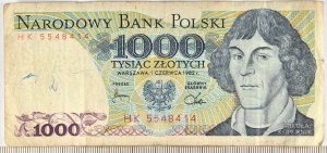 banknot 1000 zł 