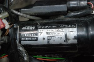 motocykl KTM 125 EXC w częściach 