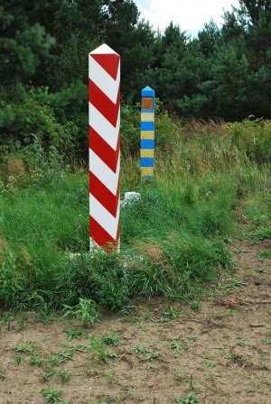 odcinek granicy chroniony przez PSG w Horyńcu-Zdroju 