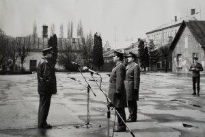 11 kwietnia 1991r. Uroczystość przemianowania Bieszczadzkiej Brygady WOP na Bieszczadzki Oddział SG 