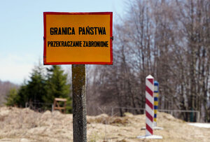 Granica polsko-ukraińska (znak: Granica Państwa Przekraczanie Zabronione) 