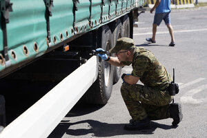 PSG Korczowa - wjazd do RP - odprawa samochodów ciężarowych 