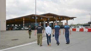 wizyta na przejściu granicznym w Budomierzu 
