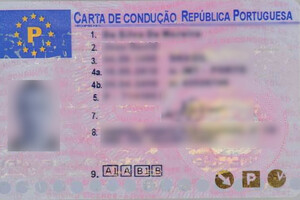 Zatrzymane portugalskie prawo jazdy 