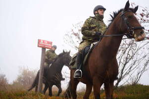 Patrol konny w Bieszczadach 