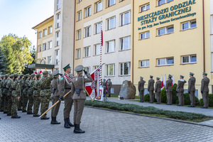 Uroczystośc ślubowania w komendzie BiOSG 