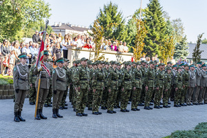 Uroczystośc ślubowania w komendzie BiOSG 