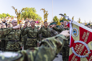 Uroczystośc ślubowania w komendzie BiOSG 