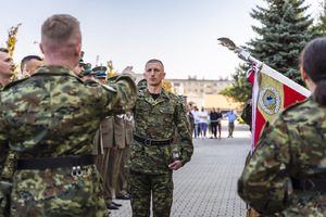 Uroczystośc ślubowania w komendzie BiOSG 