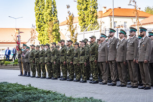 Uroczystośc ślubowania w komendzie BiOSG 