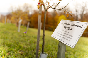 Delegacja Bieszczadzkiego Oddziału SG złożyła kwiaty i zapaliła znicze ku pamięci zmarłym