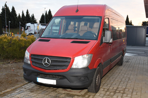 Zatrzymany Mercedes PSG w Korczowej - Zatrzymany Mercedes Sprinter