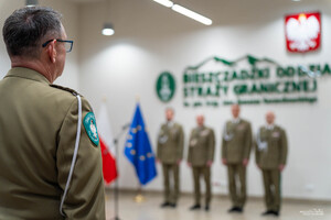 Uroczysta zbiórka w komendzie BiOSG Uroczysta zbiórka w komendzie BiOSG