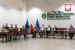 Delegacja PANS w Jarosławiu gościła w Bieszczadzkim Oddziale Straży Granicznej