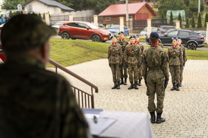 Prezentacja musztry klasy mundurowej z Rymanowa