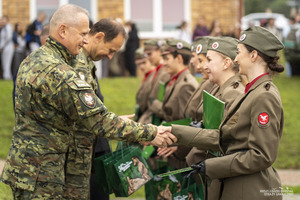 Prezentacja musztry klasy mundurowej z Rymanowa