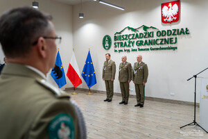 Uroczysta zbiórka w komendzie BIOSG