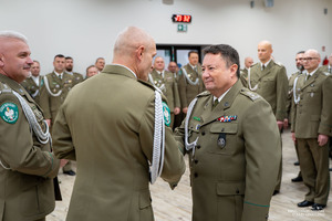 Uroczysta zbiórka w komendzie BIOSG