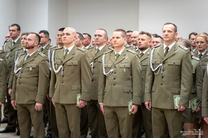 Uroczysta zbiórka w komendzie BIOSG