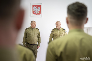 wprowadzenie w obowiązki służbowe nowego naczelnika Komendanta Placówki (Stuposiany)