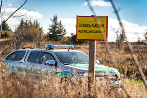 Znak granica państwa przekraczanie zabronione