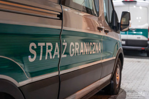 Napis Straż Graniczna na samochodzie fot. ilustracyjna 