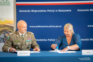 Bieszczadzki Oddział SG i Policja z Podkarpacia podpisały porozumienia ze szkołami średnimi
