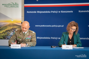Bieszczadzki Oddział SG i Policja z Podkarpacia podpisały porozumienia ze szkołami średnimi